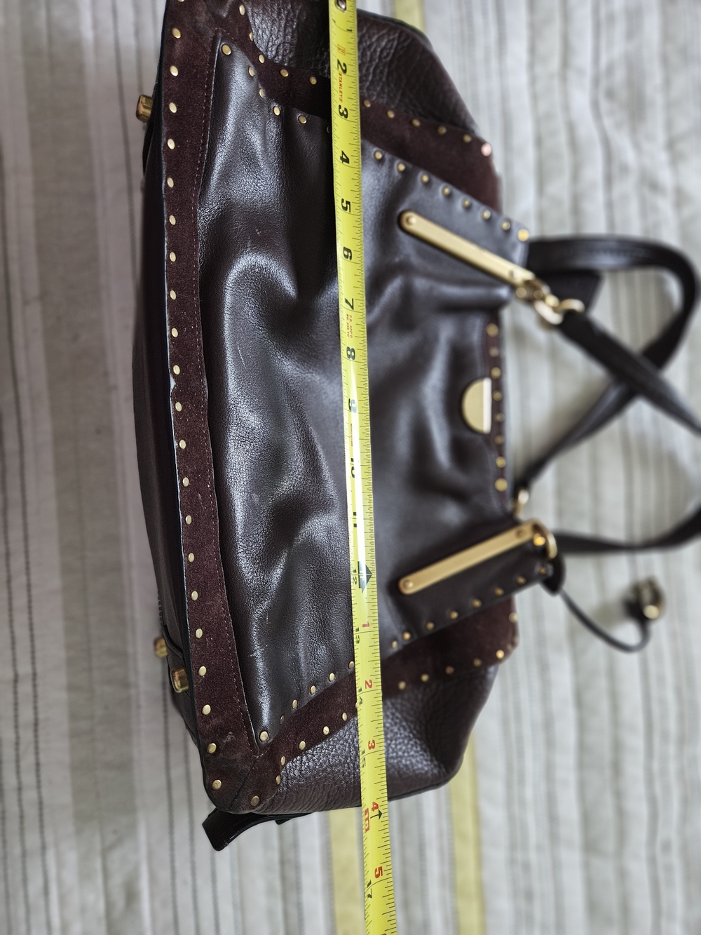 Coach Tote in Dark Brown Leather - Picture 6 of 12